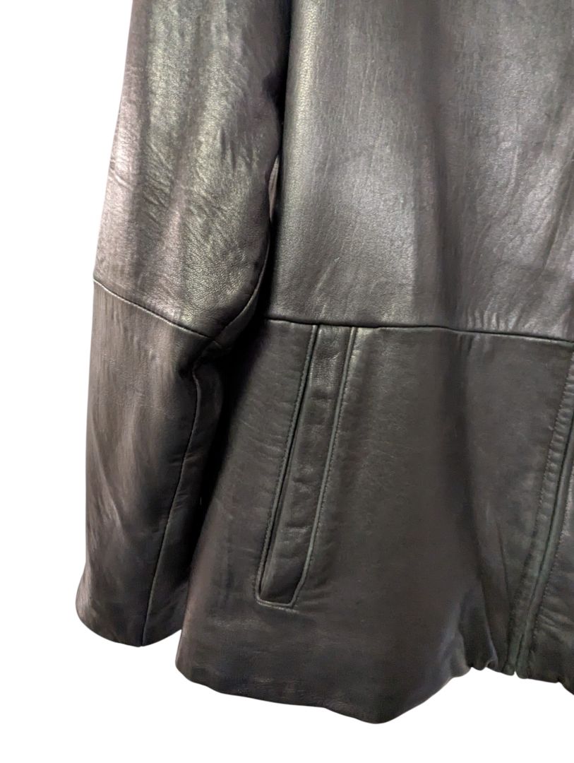 Wilsons Leather Pelle Studio Black Leather Jacket – Size M