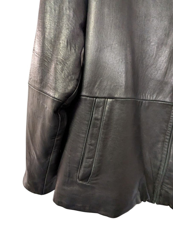 Wilsons Leather Pelle Studio Black Leather Jacket – Size M