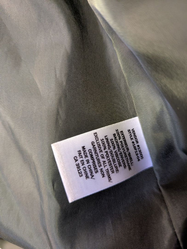 Northern Reflections Olive Faux Leather Jacket – Size L