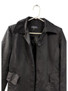 Grand Harbour Black Cotton-Blend Trench Coat – Size 10