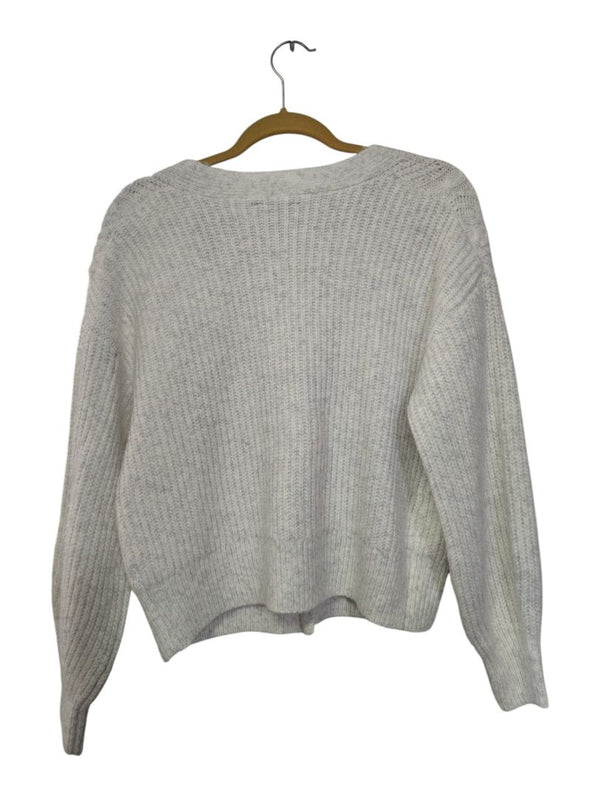 George Light Grey Cable-Knit Cardigan – Size S/P