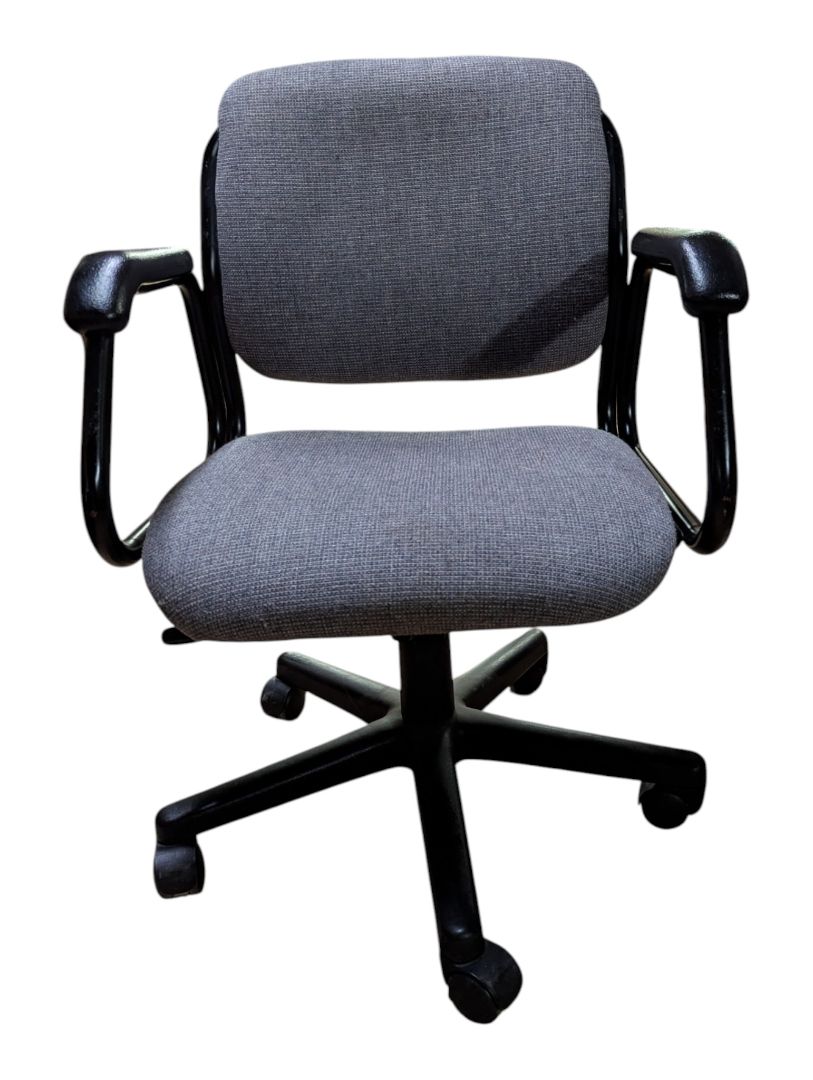 Grey Fabric Swivel Office Chair