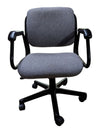 Grey Fabric Swivel Office Chair