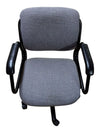 Grey Fabric Swivel Office Chair