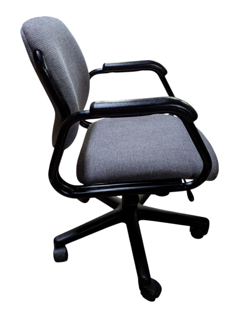 Grey Fabric Swivel Office Chair