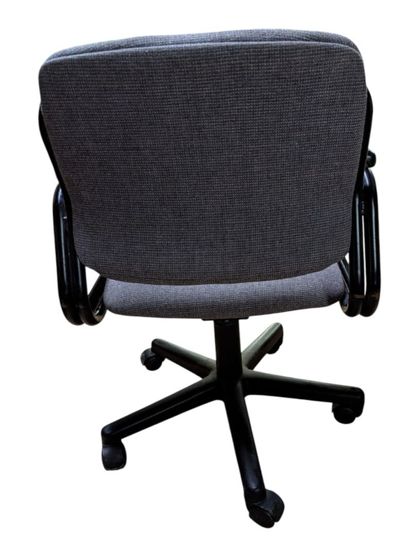 Grey Fabric Swivel Office Chair