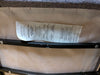 Grey Upholstered Sled-Base Guest Chair with Black Arms