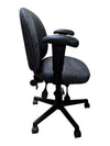 Black & Grey Adjustable Office Chair with Armrests