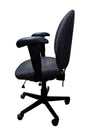 Black & Grey Adjustable Office Chair with Armrests