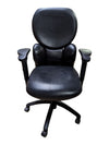 Black Faux Leather Executive Office Chair