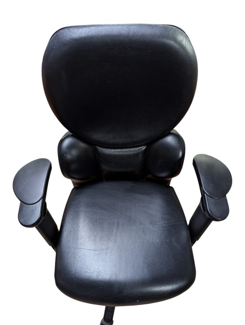 Black Faux Leather Executive Office Chair