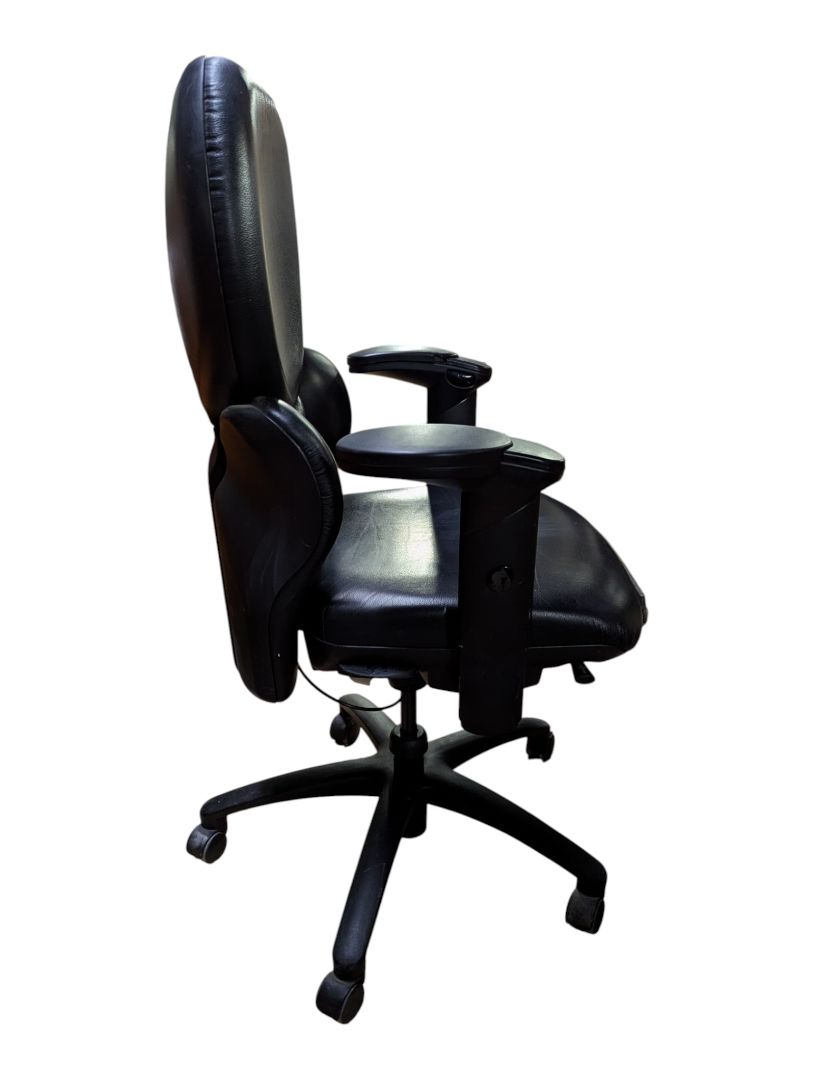 Black Faux Leather Executive Office Chair