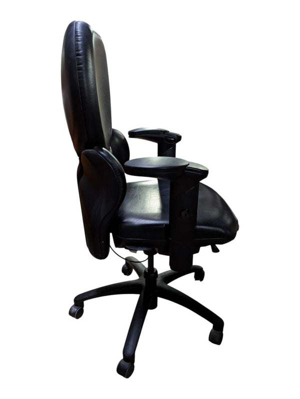Black Faux Leather Executive Office Chair