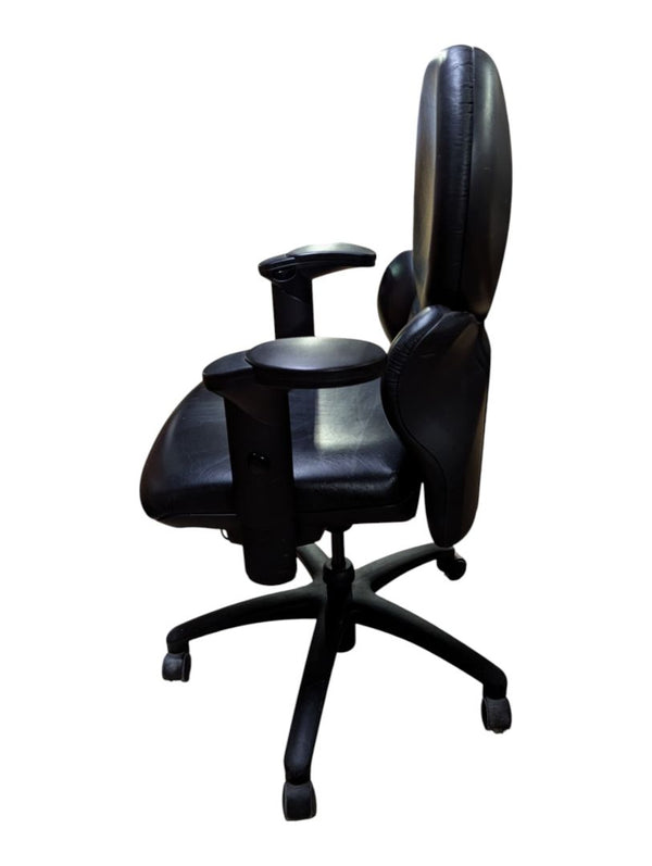 Black Faux Leather Executive Office Chair