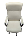 Cream & Black High-Back Swivel Office Chair