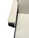 Cream & Black High-Back Swivel Office Chair
