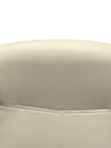 Cream & Black High-Back Swivel Office Chair