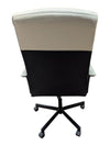 Cream & Black High-Back Swivel Office Chair