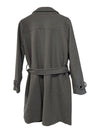Joe Fresh Grey Double-Breasted Belted Coat