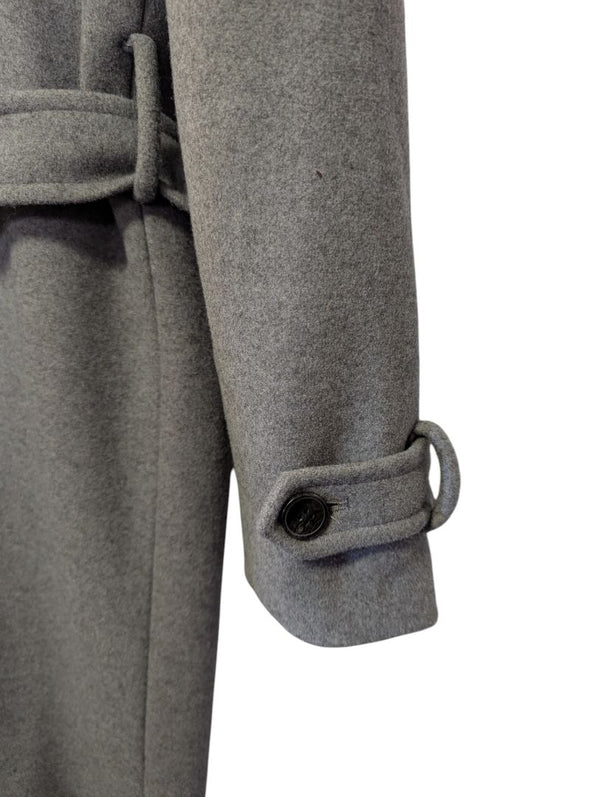 Joe Fresh Grey Double-Breasted Belted Coat