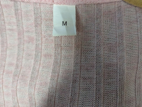 Pink, Grey & Black Colourblock Open-Front Cardigan