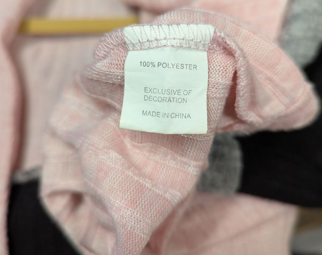 Pink, Grey & Black Colourblock Open-Front Cardigan