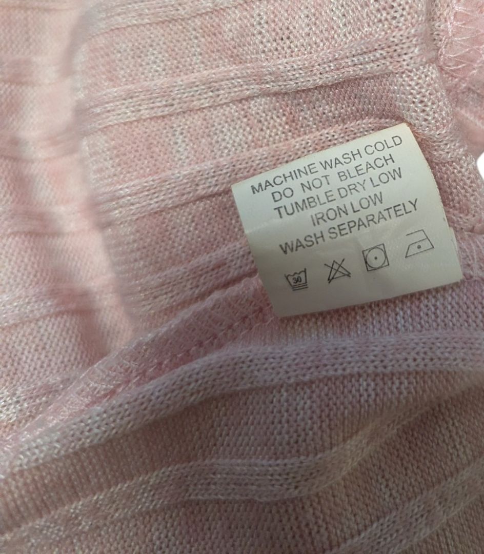 Pink, Grey & Black Colourblock Open-Front Cardigan
