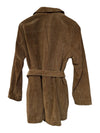 Guillaume Brown Genuine Leather Belted Jacket