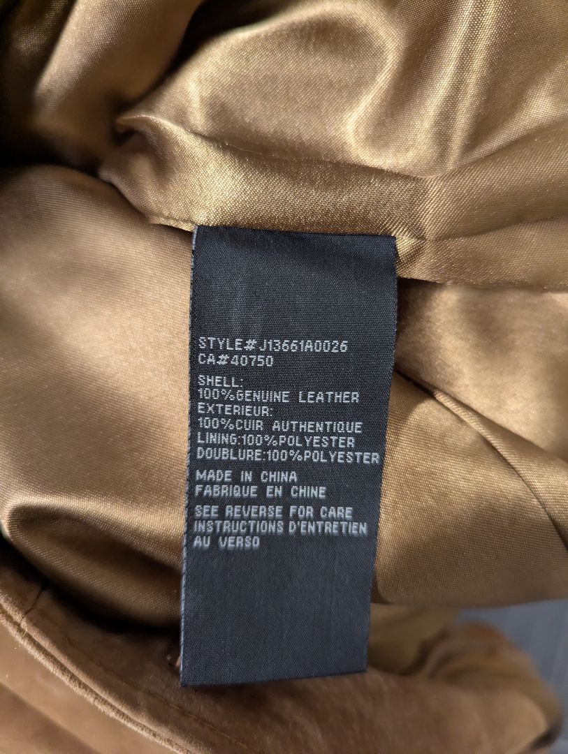 Guillaume Brown Genuine Leather Belted Jacket