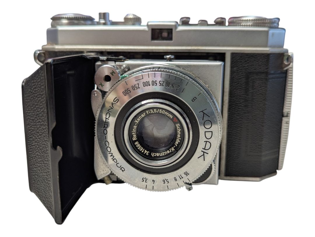 Vintage Kodak Retina Ia 35mm Camera with Original Leather Case