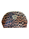 Elizabeth Grant Leopard Print Zip Cosmetic Bag