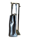 GUESS Black Faux Leather Tote Bag