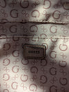 GUESS Black Faux Leather Tote Bag