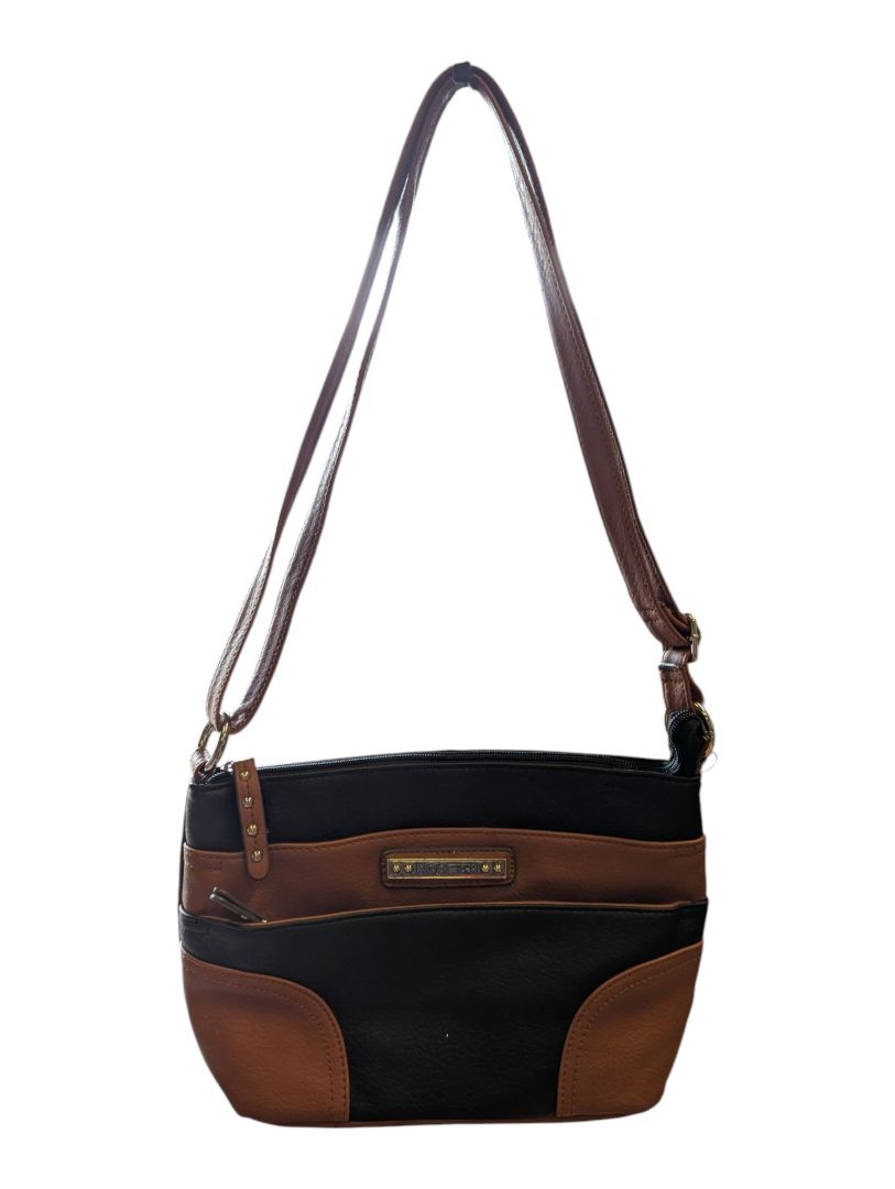 Rosetti Black & Brown Crossbody Bag
