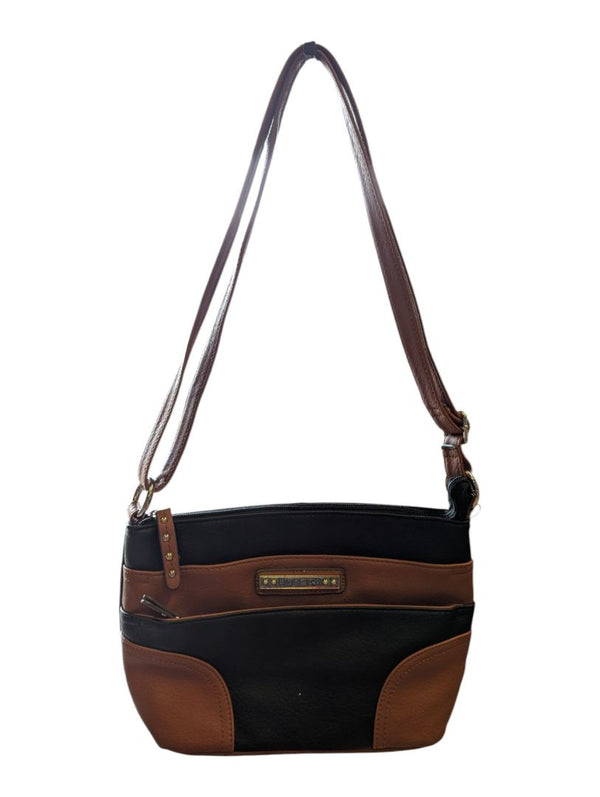 Rosetti Black & Brown Crossbody Bag