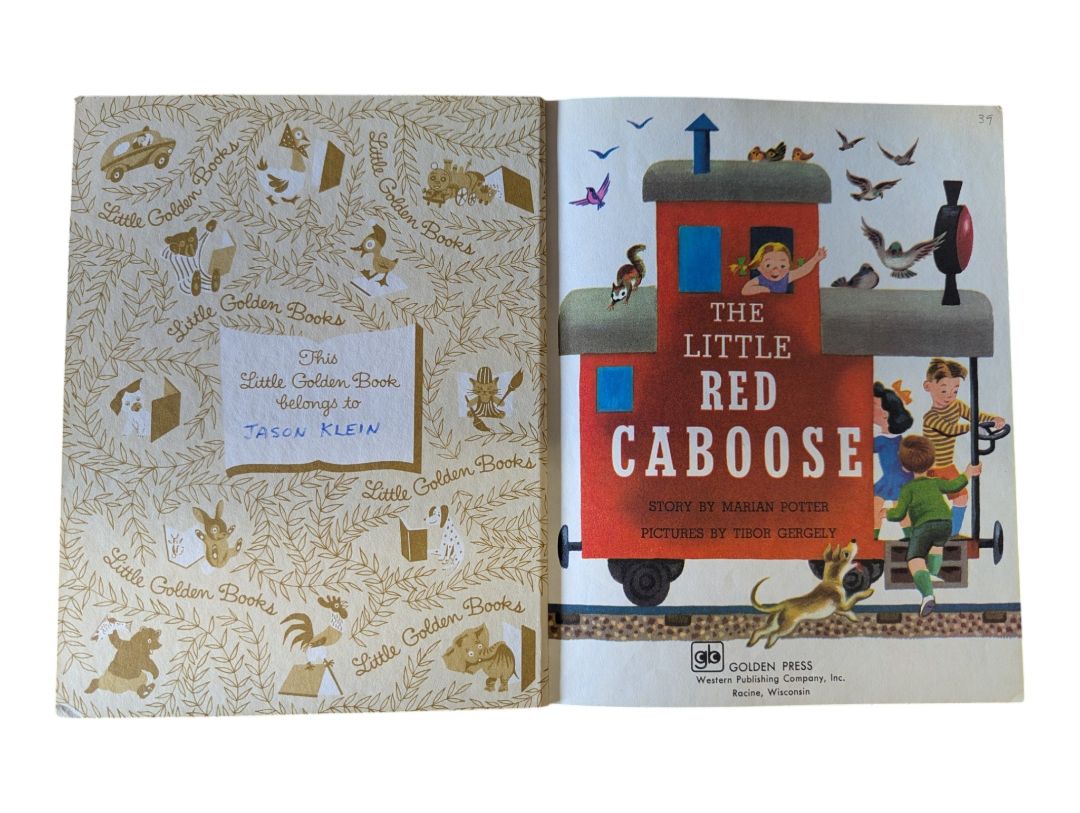 Vintage Little Golden Books Lot of 4 – The Little Red Caboose, Chitty Chitty Bang Bang & Tom and Jerry