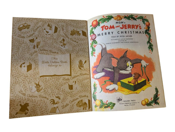 Vintage Little Golden Book Christmas Lot of 6 – Disney, Tom & Jerry, Santa & Holiday Stories