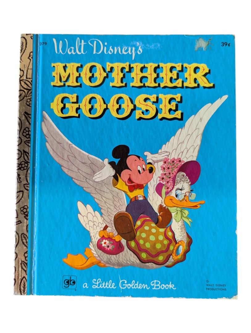 Vintage Disney Little Golden Books Lot of 7 – Mother Goose, Winnie-the-Pooh, Donald Duck, Bambi & Snow White