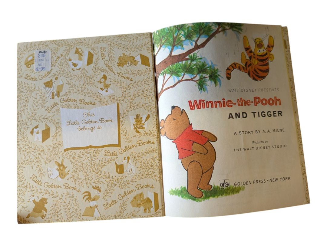 Vintage Disney Little Golden Books Lot of 7 – Mother Goose, Winnie-the-Pooh, Donald Duck, Bambi & Snow White