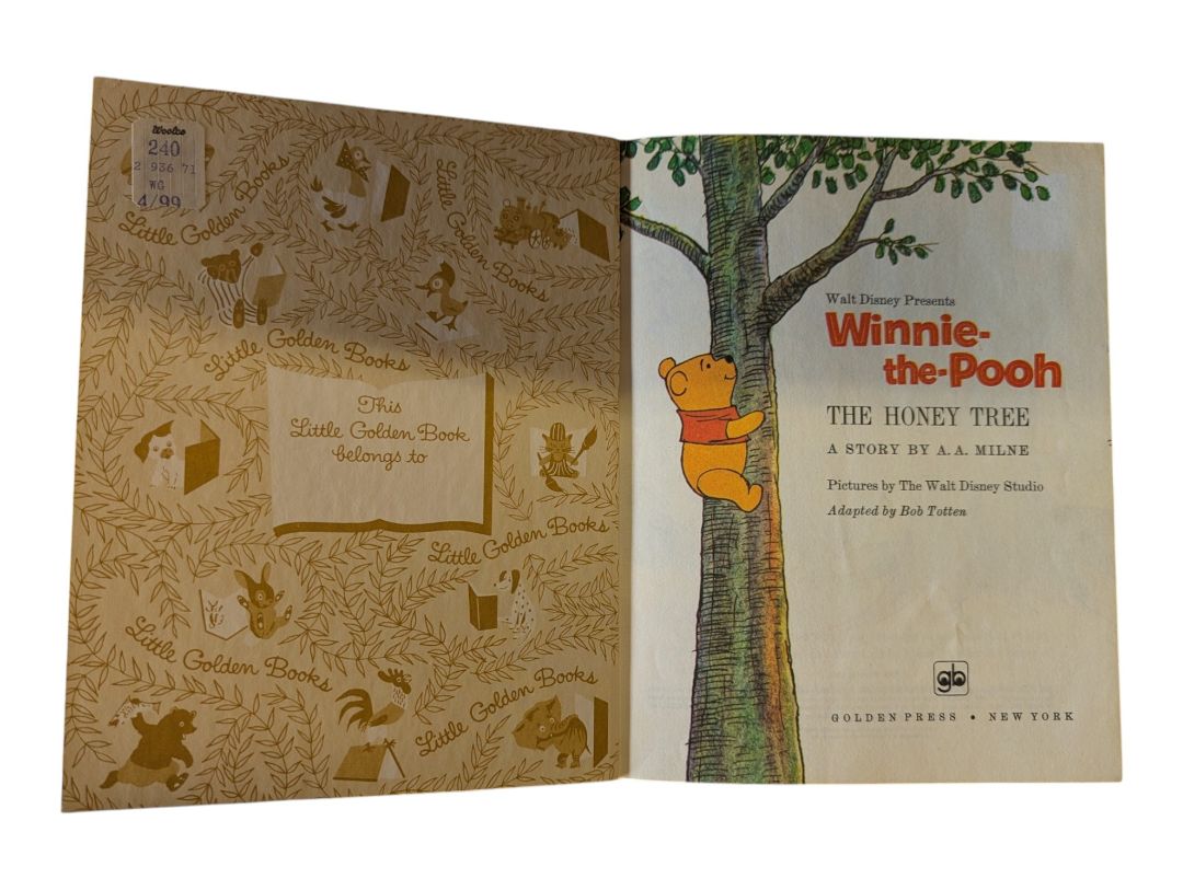Vintage Disney Little Golden Books Lot of 7 – Mother Goose, Winnie-the-Pooh, Donald Duck, Bambi & Snow White