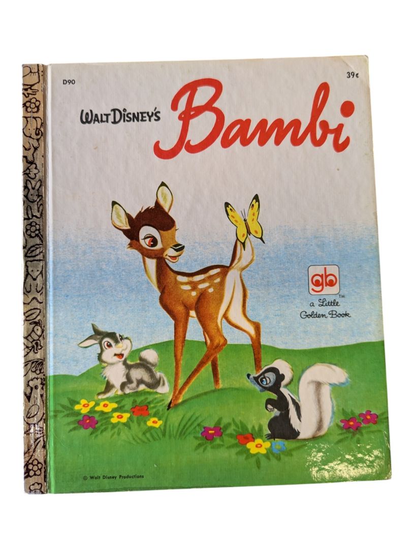 Vintage Disney Little Golden Books Lot of 7 – Mother Goose, Winnie-the-Pooh, Donald Duck, Bambi & Snow White