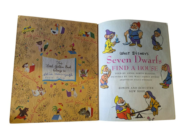 Vintage Disney Little Golden Books Lot of 7 – Mother Goose, Winnie-the-Pooh, Donald Duck, Bambi & Snow White
