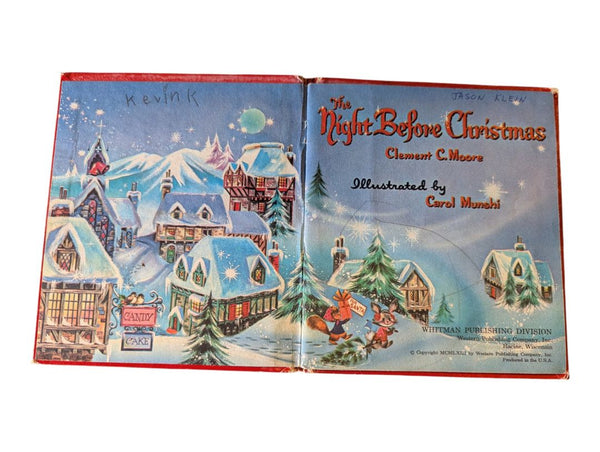 Vintage Children’s Book Lot of 2 – The Night Before Christmas & Mother Goose
