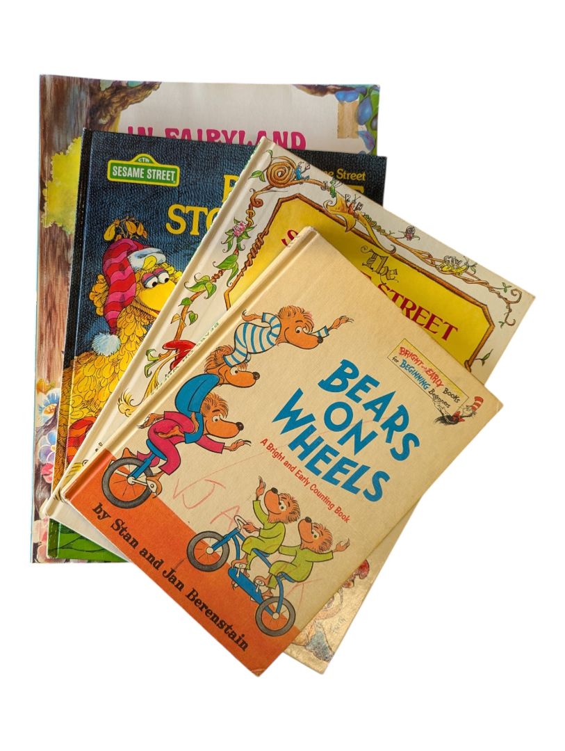 Vintage Children’s Book Lot of 4 – Berenstain Bears, Sesame Street & Fairy Tale Books