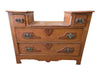 Antique Wooden Vanity Dresser with Mirror