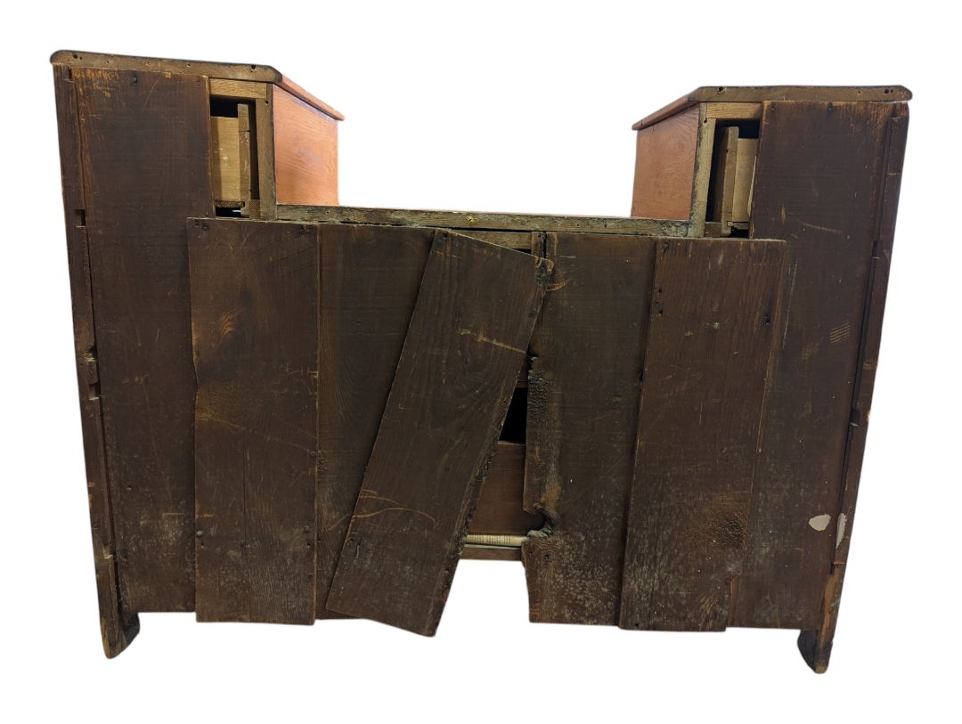 Antique Wooden Vanity Dresser with Mirror
