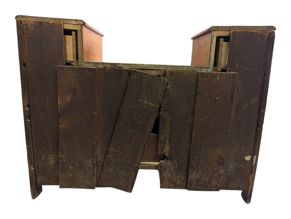 Antique Wooden Vanity Dresser with Mirror