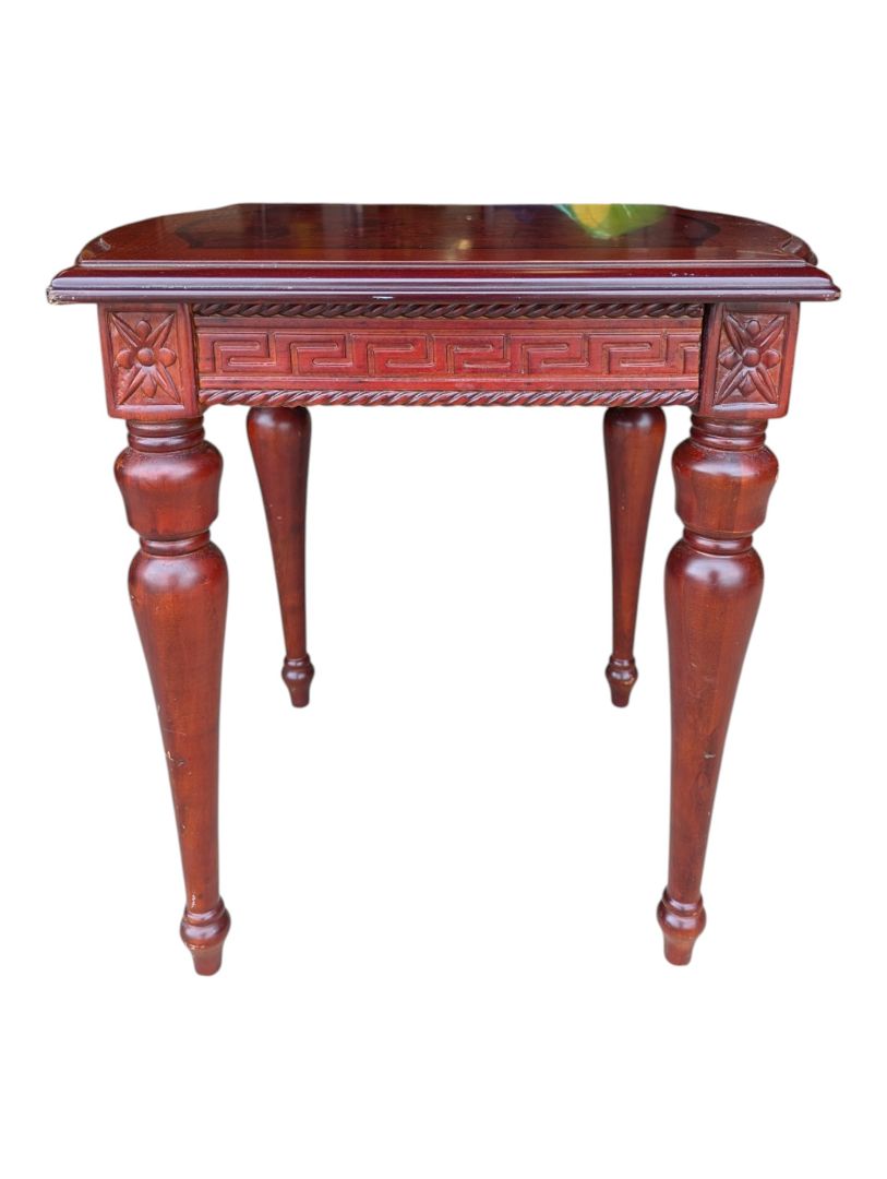 Vintage Burl Wood Coffee & Matching End Table Set