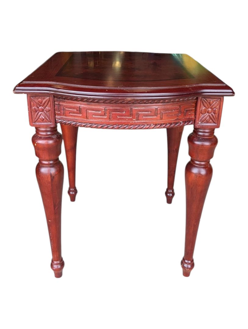 Vintage Burl Wood Coffee & Matching End Table Set