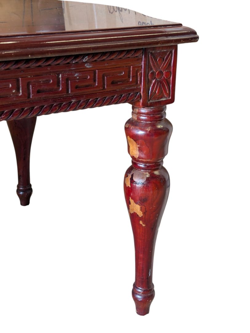 Vintage Burl Wood Coffee & Matching End Table Set